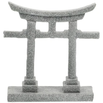 Brána Torii Japonský Dekor Akvárium Nádrž Ornamentminiature Záhrada Krajiny Shinto Svätyne Micro Dekorácie Remesiel Pieskovec Zen