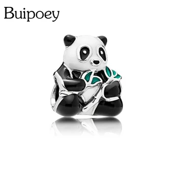 Buipoey 2ks Strieborné Farebné Srdce Prívesok Charm Korálku Love-key Fit Pôvodnej Značky Náramky & Náramok Deti Šperkov Náhrdelník