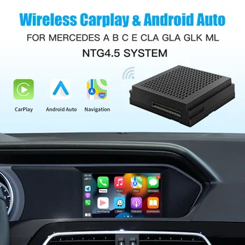 CARABC Bezdrôtový Carplay Vhodné Pre Mercedes Benz A B C E CLA GLA GLK ML Sprinter NTG4.5 Modul Becker Android Auto Navigácie