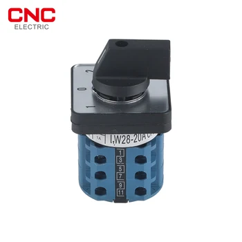 CNC 1PCS Výber otočný spínač 5-20A 220V univerzálny Prepínača 3 pozícia 3 uzlov elektrický motor vratný prepínač