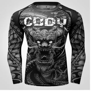 Cody Lundin Nové Módne Mužov Dizajn Digitálna Sublimačná Vytlačené Tričko Fashion Vonkajšie Beh Vyrážka Stráže Dlhý Rukáv