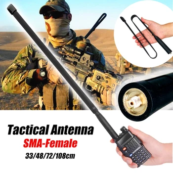 CS Taktické Antény SMA-Žena Duálne Pásmo VHF UHF 144/430Mhz Skladacia pre Walkie Talkie Baofeng UV-5R UV-82 UV5R Pofung UV16 Plus