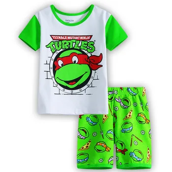Deti Chlapčenské Pyžamo Teenage Mutant Ninja Turtles-Krátke rukávy Sleepwear Sady Pikachu Dieťa Župan Ben10 Domáce Oblečenie