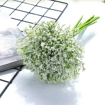 Dieťa dych umelé kvety Ručne vyrobené DIY pre svadobné kytice pre domáce dekorácie, výzdoba domov