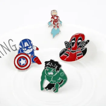 Disney, Marvel Legendy Charakter Brošňa Odznak Roztomilý Verzia Zliatiny Pin Darček Roztomilé Anime Avengers Cartoon Thor Thanos