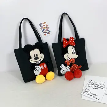 Disney Mickey Mouse Tašky Cez Rameno, Trendové Kabelky Mickey Minnie Bežné Prenosné Plátno Taška Deti, Dievčatá, Školské Batohy