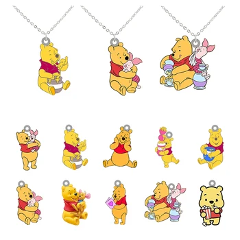 Disney Winnie The Pooh Náhrdelník Rôznych Štýlov Roztomilý Živice Kreslené Animácie Prívesky, Vhodné Pre Dievčatá Strana Šperky