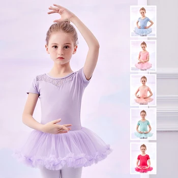 Dlhý Rukáv Balet Tutu Šaty s Dievčatami Čipky Baletné Šaty Trikot Malá Princezná Školenia Dancewear Baletné Oblečenie pre Dievčatá