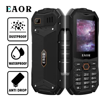 EAOR IP68 Real Tri-Doklad, Robustný Telefón, Štíhlu Klávesnicu Telefóny 2000mAh Big Batérie Dual SIM Funkcia Telefónu a Odleskov Pochodeň Telefón
