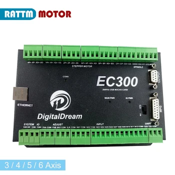 Ethernet Mach3 3 / 4 / 5 / 6 Osi pohybu CNC Radič Karty EC300 NVEM upgrade 300Hz