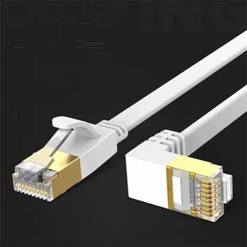 Ethernetový Kábel RJ45 Cat6 Kábel siete Lan RJ 45, Ploché Sieťový Kábel Patch Kábel pre Modem, Router, TV, Patch panely, PC, Notebook 90 Stupňov