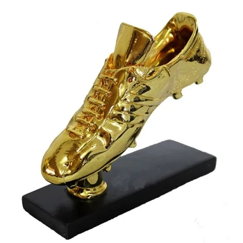 Európska Zlaté Topánky Futbal Futbal Ocenenie Trofej Najlepší Strelec Pozlátené Obuvi Boot Lige Fanúšikov Suvenír Pohár Darček Živice Remeslá