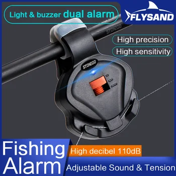 FLYSAND Rybárske Bite Alarm Elektronické Ryby Bite Alarm Senzor, Indikátor Poplachu Rybárske Skus Zvukové Upozornenie Citlivý Indikátor