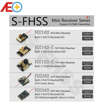 Futaba Diaľkový ovládač Vybrať Micro Mini Prijímač RX pre váš Vysielač FUTABA RC Model Podpory S-FHSS FHSS Protokol