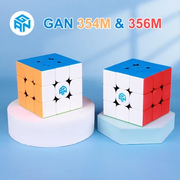 GAN 356 M Magnetické Rýchlosť kocka gan Stickerless GAN 354 M Magnety Profesionálne Magic cube Puzzle gan kocka 3x3x3 Magnetické cube