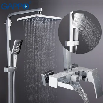 GAPPO sprcha Systém kúpeľňa masážne sprchy nástenné sprchové chróm leštený zrážok vaňa mixér daždi sady