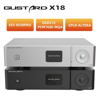 Gustard X18 Dekodér MQA ES9038 PRO Bluetooth 5.0 XU216 Procesor LDAC HD PCM768kHz DSD512 High-Performance Audio DAC