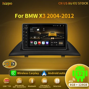 Hizpo 9 Palcový autorádia s Obrazovke Multimediálny Prehrávač Videa Android Auto CarPlay Pre BMW X3 E83 2004-2012 2 Din GPS Navigácie