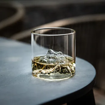 Horský Ľadovec Whisky Sklo Pohár Whisky-pohár Vodky Pohár Vína XO Koktaily Shot Glass Guanshan Fuji umelecké Diela Transparentné