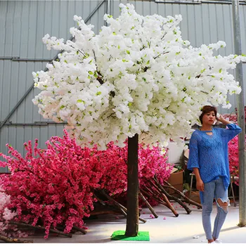 Hot Predaj Umelých Čerešňové Kvety Stromu Simulácia Falošné Broskyňa, ktorí Chcú Stromy, Umelecké Ornamenty a Svadobné Centerpieces Dekorácie