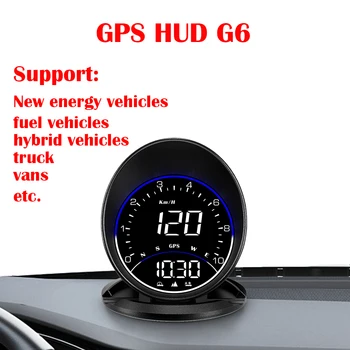 HUD G6 Systému GPS Digitálne Auto Rýchlomer Head Up Displej, Bezpečnostný Alarm Auto Elektronické Príslušenstvo Projektor Gps pre Auto