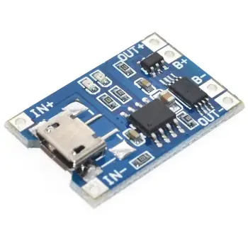 Inteligentná Elektronika 5V Micro USB TP 4056 Lítiové Batérie, Nabíjanie Doska S Ochranou Nabíjačky Modul Pre Diy Kit 3.6 3.7 v
