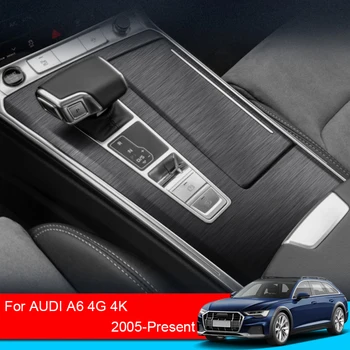 Interiéru vozidla Nálepka Pre AUDI A6 C6 C7 4F 4G C8 4K 2005-2025 Zdvíhacie Okno Panel DecalGear Panel Ochranný Film Auto Príslušenstvo