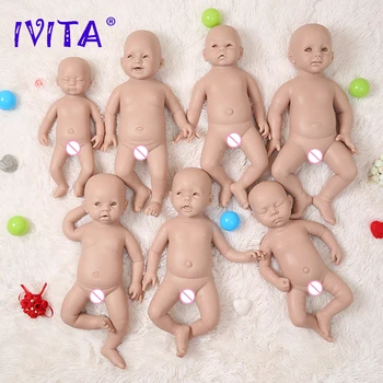 IVITA Silikónové Reborn Baby Doll 3 Farby Očí Možnosti Realisticky Novorodenca Nevyfarbené Nedokončené Mäkké Bábiky DIY Prázdne Hračky, Stavebnice