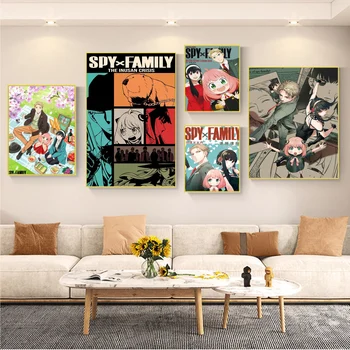Japonské Anime Spy X Rodiny samolepiace Umenie Plagátu Fantázie Stenu, Nálepky Na Obývacia Izba Bar Dekorácie, Nálepky Nástenné Maľby