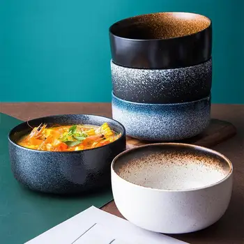 Japonský tvorivé keramické instantné rezance misy domácnosti personalizovaná Miska Reštaurácia ramen misy retro polievkové misy
