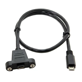 Jimier Micro USB Predlžovací Kábel 50 cm 5m Mužov a Žien Micro Usb Pin Panel Počítať Typu S Skrutky