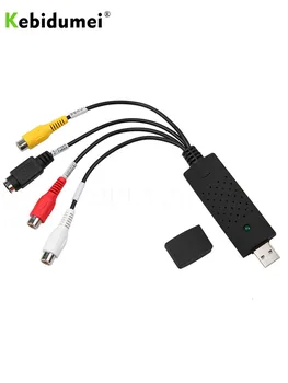 Kebidumei USB 2.0, RCA, usb adaptér konvertor Audio Video Zachytiť Kartu Adaptér PC Káble Pre TV, DVD, VHS zariadenie na digitalizáciu