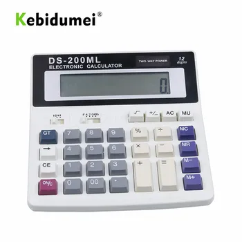 kebidumei Veľké Tlačidlá Pracovňa Kalkulačka Veľký Počítač Kľúče Muti-funkcia Počítača Batérie Kalkulačka DS-200 ML 12 Číslic