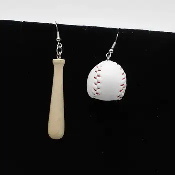 Kreatívne Baseball Náušnice Športové Zábavy Asymetrické Náušnice Lady Kúzlo Šperky Darček