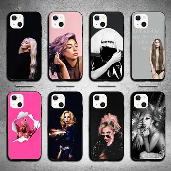 Lady Gaga spevák Telefón puzdro Pre iPhone 11 12 Mini 13 14 Pro XS Max X 8 7 6 Plus SE XR Shell