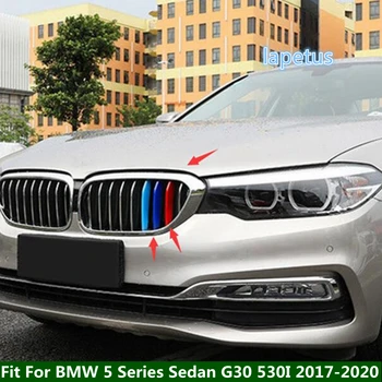 Lapetus Prednej Mriežky Pásy Gril Dekorácie Rám, Kryt Výbava Pre BMW 5 Series Sedan G30 530I 2017 2018 2019 2020 ABS 3 Farby