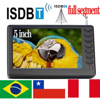 LEADSTAR Nabíjateľná 5 Palcový ISDB T Prenosný Mini Digitálny Televízor S Full Segment ATSC DVB T2 Dekodér Batérie Vrecku Tv Isdbt D5