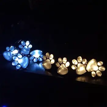 LED Solárne Kosačky na Vklad Lampa Mačka Packa Nohy Tlač Svetlo Krajiny Trávnik Vklad Lampa Dvore je Záhradné Osvetlenie, Dekorácie