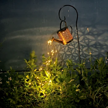 LED Solárne Zavlažovanie Môže Svetlá Nepremokavé Domov Záhrada Dvore Umenie Lampa Duté Vody Posypeme Premietacie Krajiny Dekoratívne Lampy