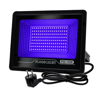 LED UV Black Svetlo 50W 100W Ultrafialové Flood Light IP66 Nepremokavé UV LED Blacklight pre Strany Svietiť v Tme Fáze Dekor