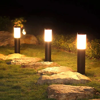 LED Vonkajšie Slnečné Trávnik Lampy Cesty, Osvetlenie Nepremokavé Lampy Pouličného Osvetlenia Pre Záhradné Dekorácie Solárne Svetlá Cesta
