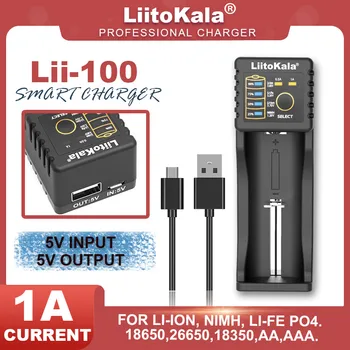 Liitokala Lii-100 Lii-402 Lii-S2 Lii-202 Lii-500 3,7 V 3.2 V 18650 18350 18500 21700 14500 26650 AA NiMH Batérie Lithium-Nabíjačky