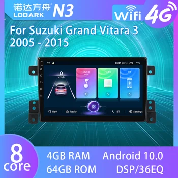 LODARK Auto Multimediálny Prehrávač Pre Suzuki Grand Vitara 3 2005 - 2015 Android GPS Navigátor Inteligentný Systém Rádio 1 DIN ŽIADNE DVD