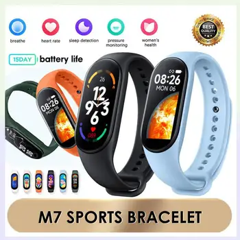 M7 Smart Hodinky Vodotesné Šport Smart Watchband M6 Srdcovej Frekvencie Fitness Sledovanie Krvného Tlaku Šport Inteligentný Náramok Pre Mi Band 7