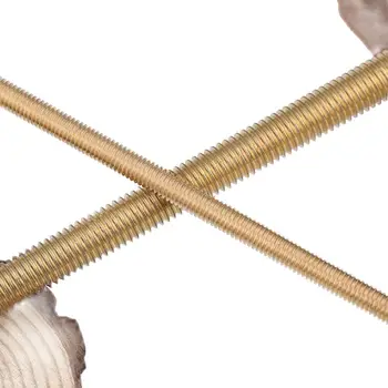 Medený drôt, tyč, mosadz, meď full-zub skrutku prút, kompletná špecifikácia M2-M20. 1PCS