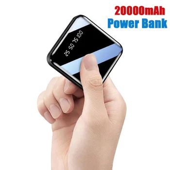 Mini Power Bank 20000mAh Rýchle Nabíjanie Powerbank LED Svetlo Prenosné Batérie Nabíjačky PoverBank Pre iPhone 13 12 Pro Xiao Huawei