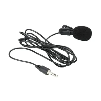 Mini Prenosné 1,5 m Klip-na Mikrofón Kondenzátora Lavalier Kravatu Klip Mikrofón Pre Audio Studio Káblový Mikrofón Pre PC a Notebook (č Telefón)