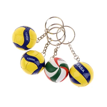 Mini Volejbal Keychain Ozdoby Business Volejbal Darčeky Futbal, Beach Ball Prívesok Na Reťaze Krúžky, Šport, Kľúčenky