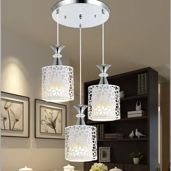 Moderné LED Flower Petal Stropné Svetlo Lampy Jedáleň Luster