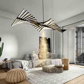 Moderné LED Luster osvetlenie obývacej izby Novinka Umenie Prívesok Lampy kancelárske zariadenia Nordic Jedáleň, Bar Pozastavenie
